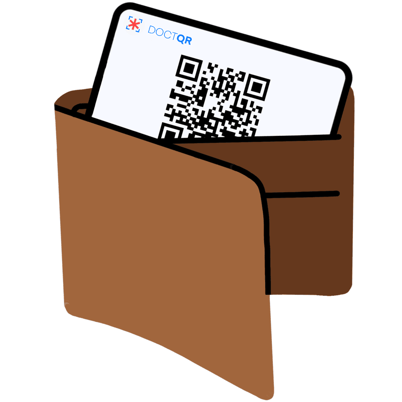 Wallet with QR code